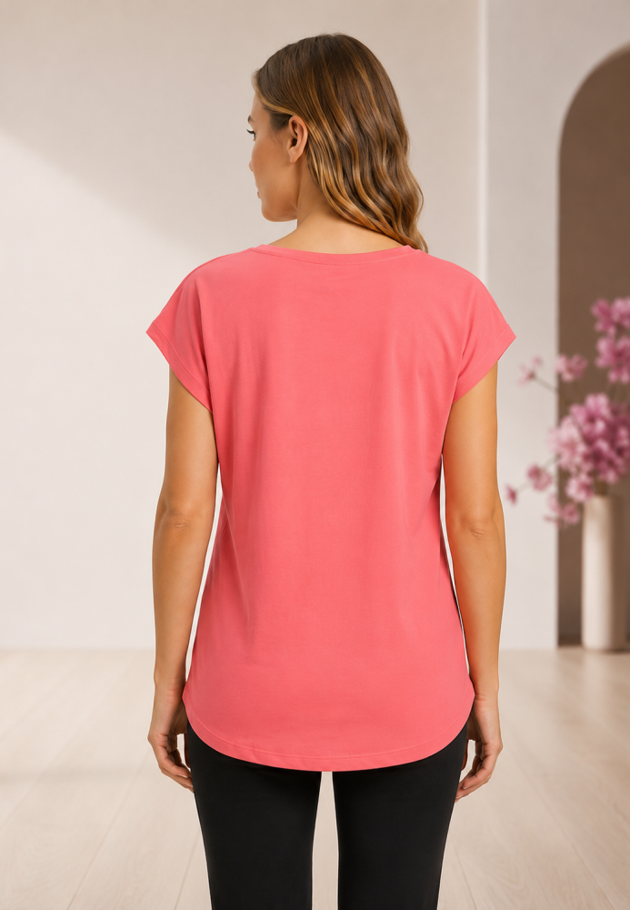 Tricou dama Serena ,culoarea Roz,Engros